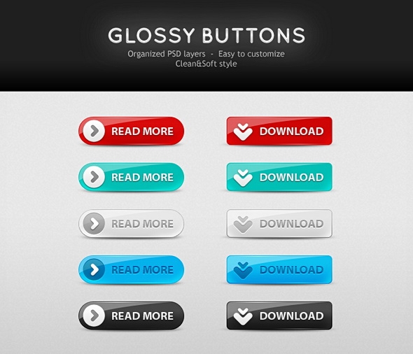 Template Image for Glossy Buttons - 30000