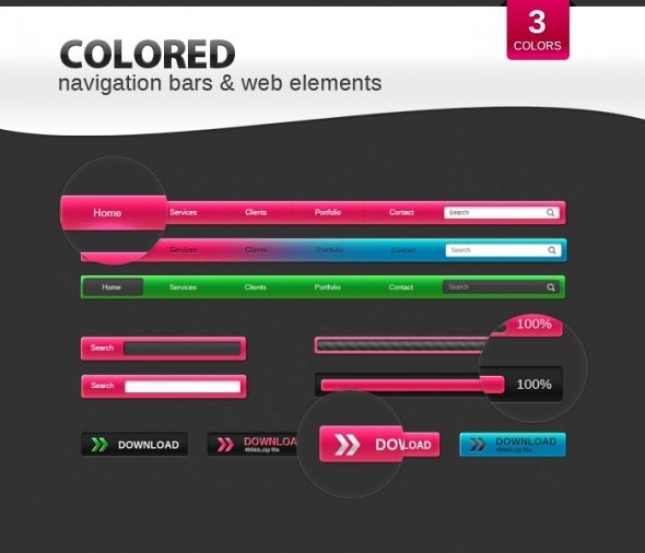 Template Image for Colored Navigation Bars - 30002