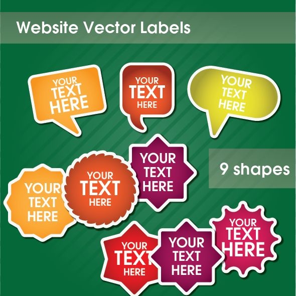 Template Image for Vector Product Labels - 30035