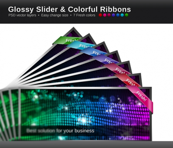 Template Image for Glossy Slider & Colorful - 30044