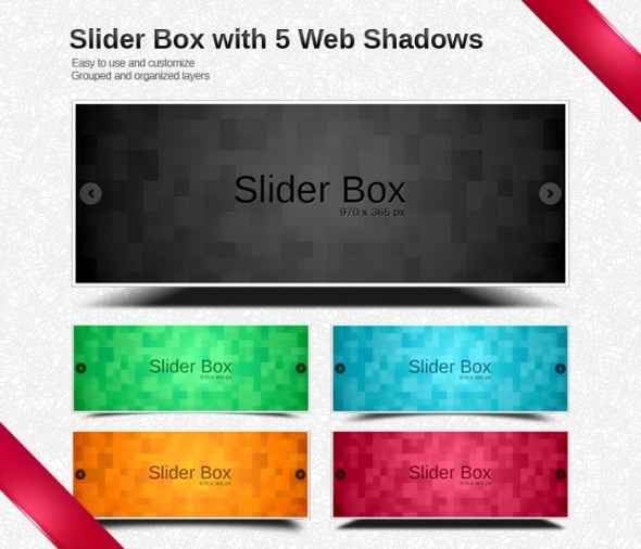 Template Image for Beautiful Slider Box with Shadows - 30068
