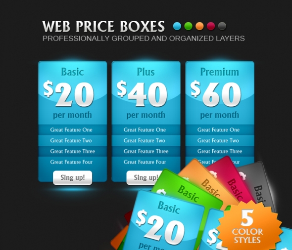 Template Image for Web Pricing Boxes - 30074