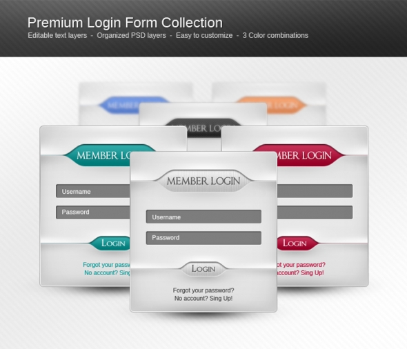 Template Image for Premium Login Forms Collection - 30093