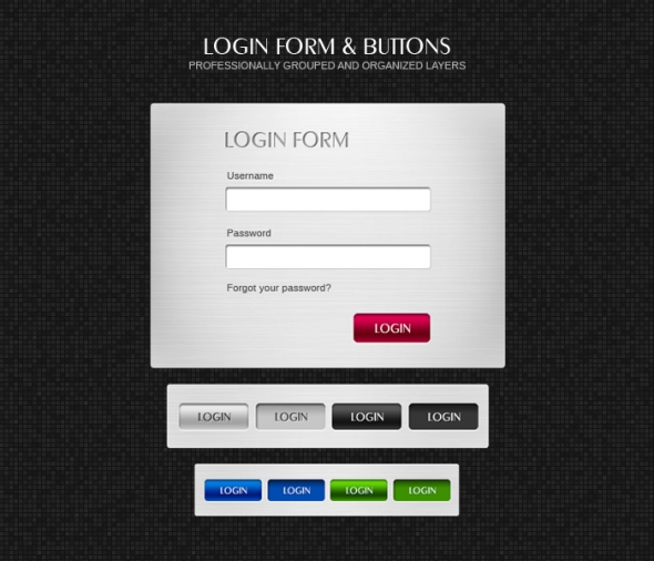 Template Image for Metalic Login Forms - 30098