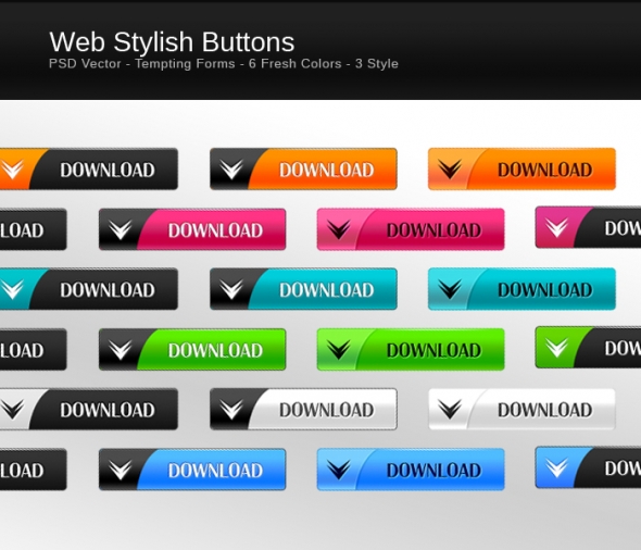 Template Image for Stylish Web Buttons - 30106