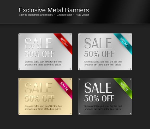 Template Image for Exclusive Metal Banners - 30144