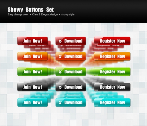 Template Image for Various Web buttons - 30145