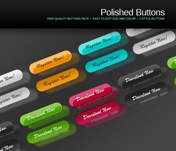 Template Image for Polished Web Buttons - 30151