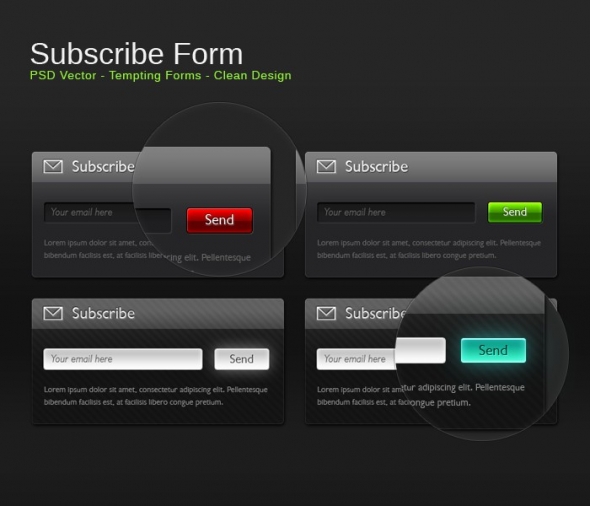 Template Image for Dark Subscribe Forms - 30160