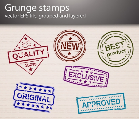 Template Image for Grunge Stamp Vectors - 30168