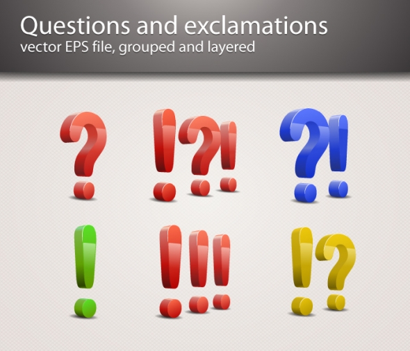 Template Image for Question Mark Vector - 30170