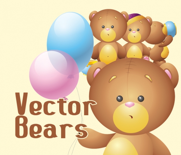 Template Image for Teddy Bear Vector - 30187