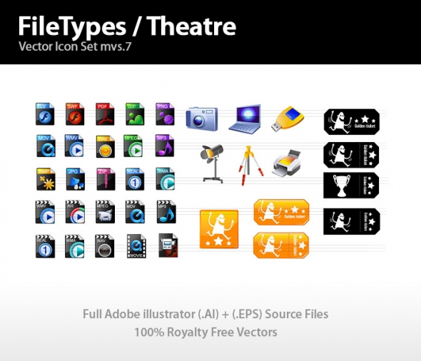 Template Image for File Types & Theatre Icons - 30205