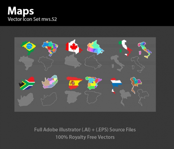 Template Image for World Map Vector - 30250