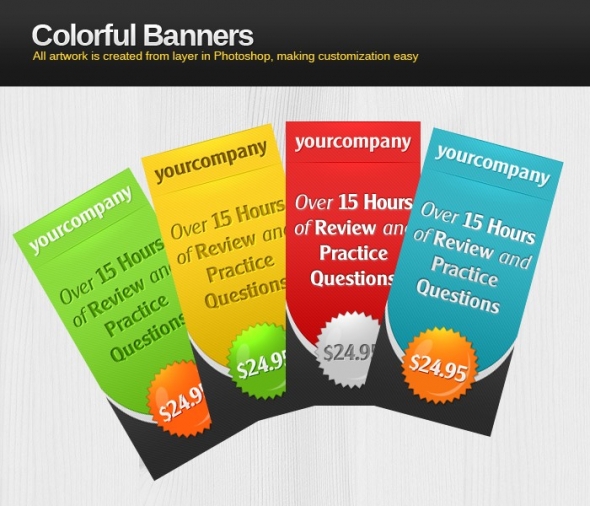 Template Image for Colorful Advertisement Banners - 30280