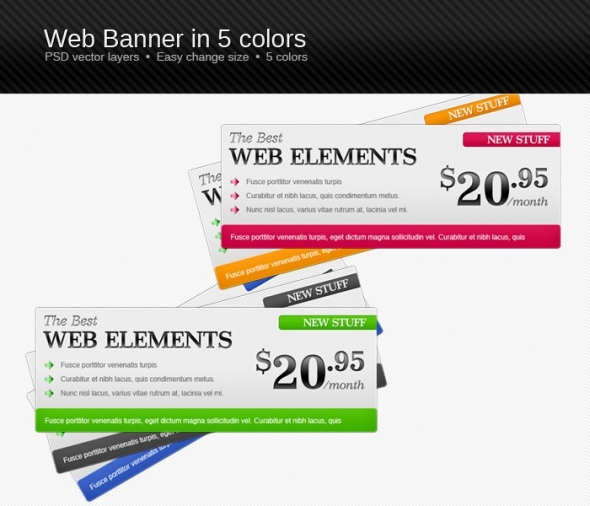 Template Image for Simple Web Banners - 30292