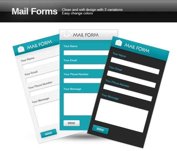 Template Image for Clean Mail Forms - 30301