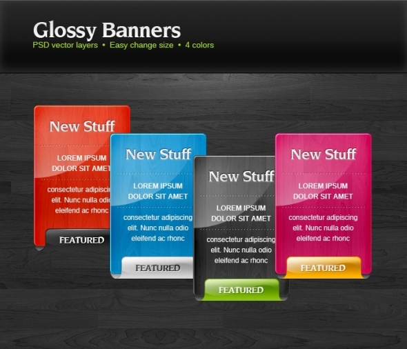 Template Image for Glossy Information Box Banners - 30309