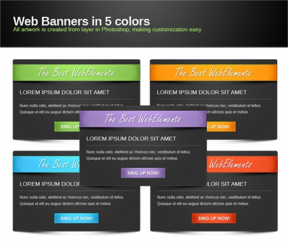 Template Image for Web Information Banners - 30314