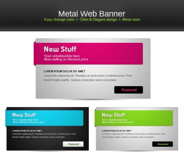 Template Image for Metal Web Banners - 30343