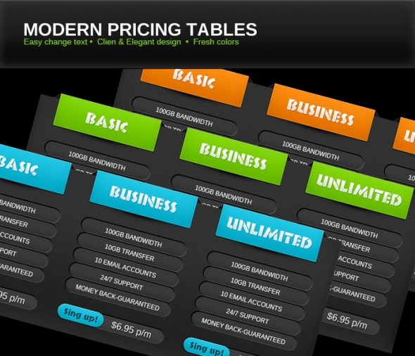 Template Image for Pricing Tables - 30368