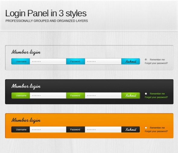 Template Image for Login Panels - 30374