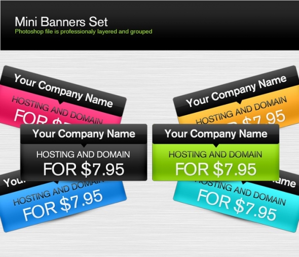 Template Image for Mini Banners Set - 30387