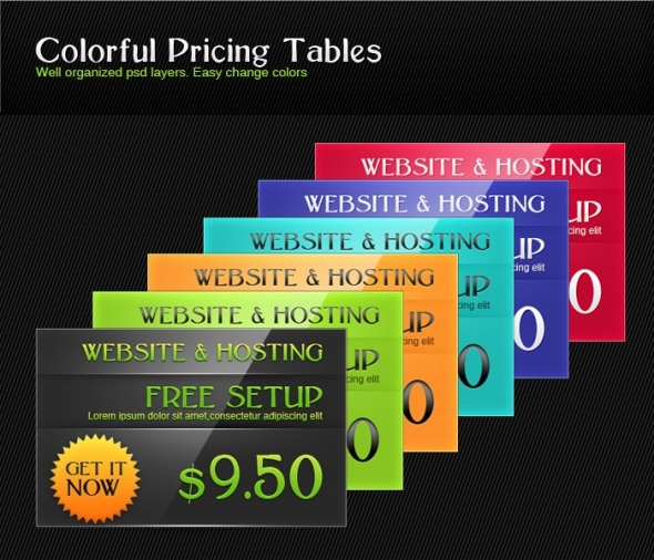Template Image for Pricing Tables - 30391