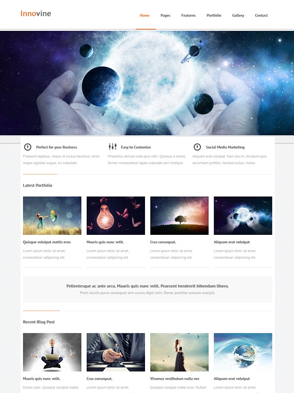Template Image for Innovine - Responsive HTML Template