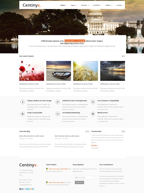 Template Image for Centinyx - Responsive Web Template