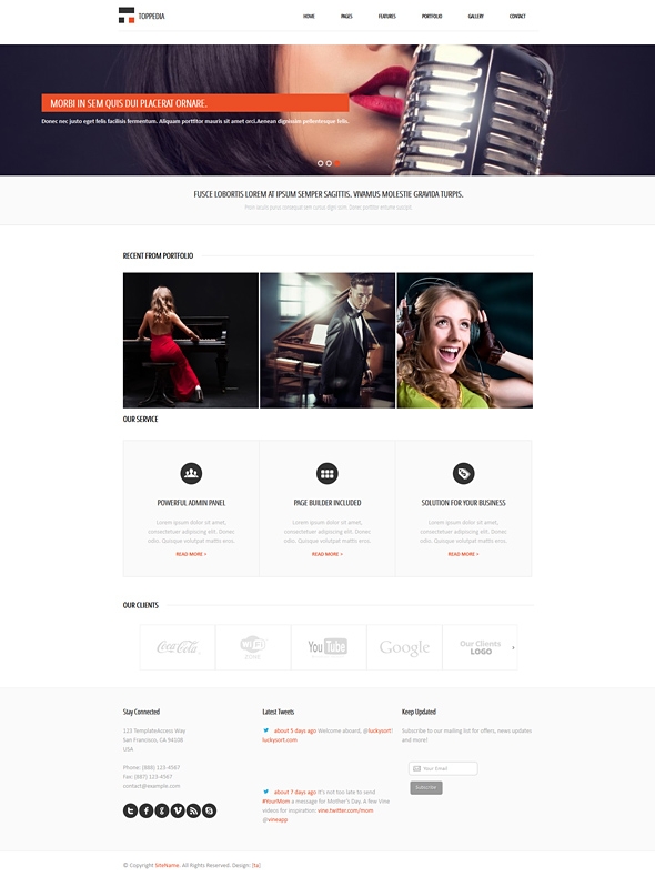 Template Image for Toppedia - Responsive HTML Template