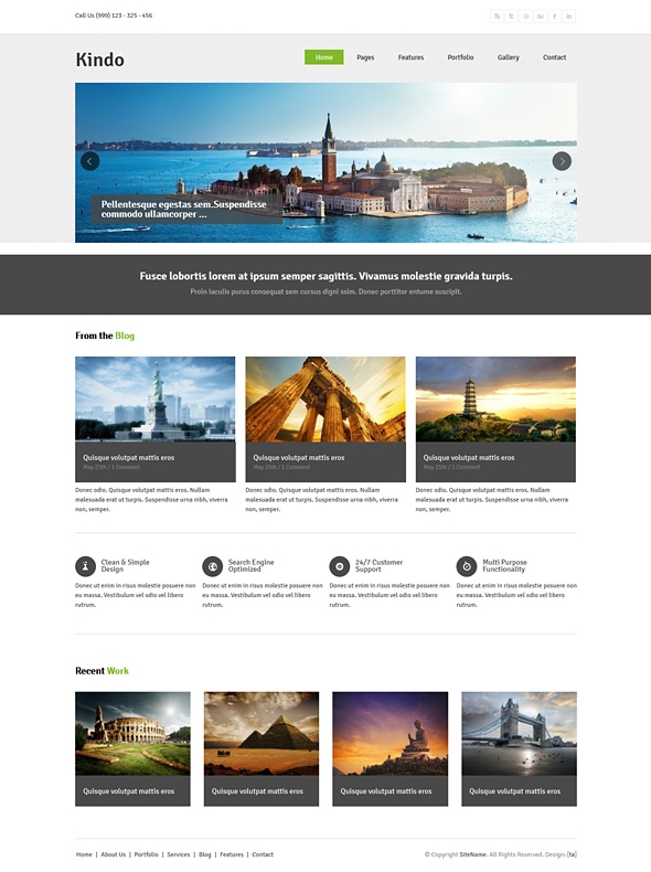 Template Image for Kindo - Responsive Website Template