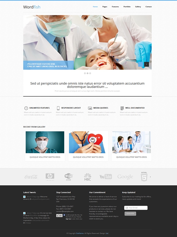Template Image for Wordfish - Responsive Website Template