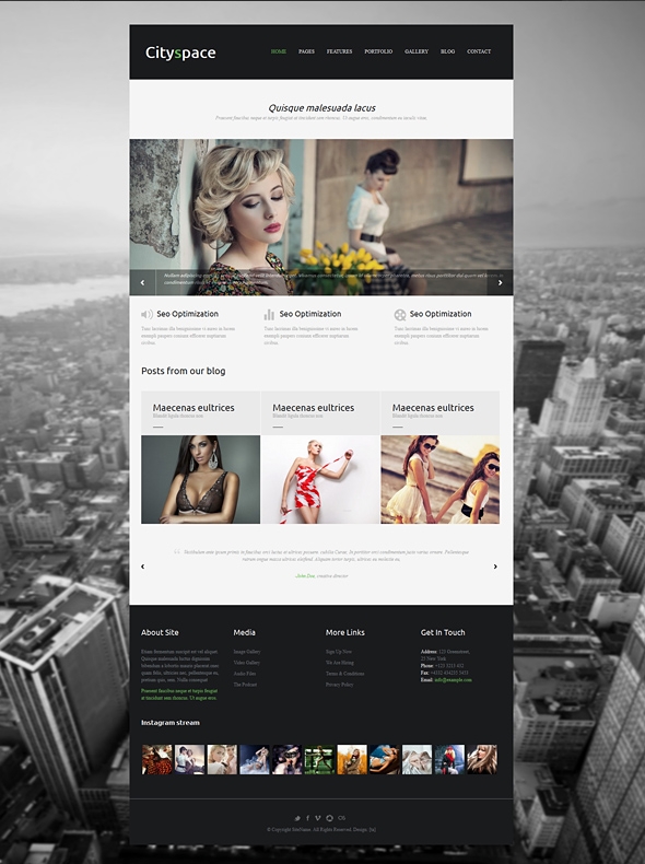 Template Image for Cityspace - Responsive Website Template