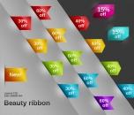 Image for Image for Colored Ribbons Tags - 30004