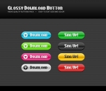 Image for Image for Glossy Download Buttons - 30088