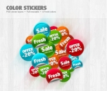 Image for Image for Impact Color Stickers - 30149