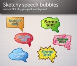 Image for Image for Sketchy Speech Bubble Vector - 30174