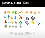 Image for Image for Buttons, Signs & Tags Icon Set - 30199