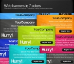 Image for Image for Web Banners in 7 Colors - 30323